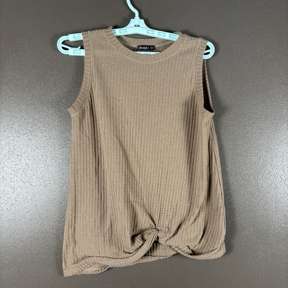 Miholl Womens Sz S Small Pullover Solid Comfort Sleeveless Soft Excellent